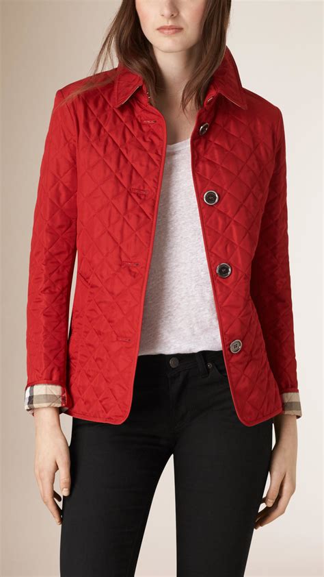 burberry waxed jackets|burberry red quilted jacket.